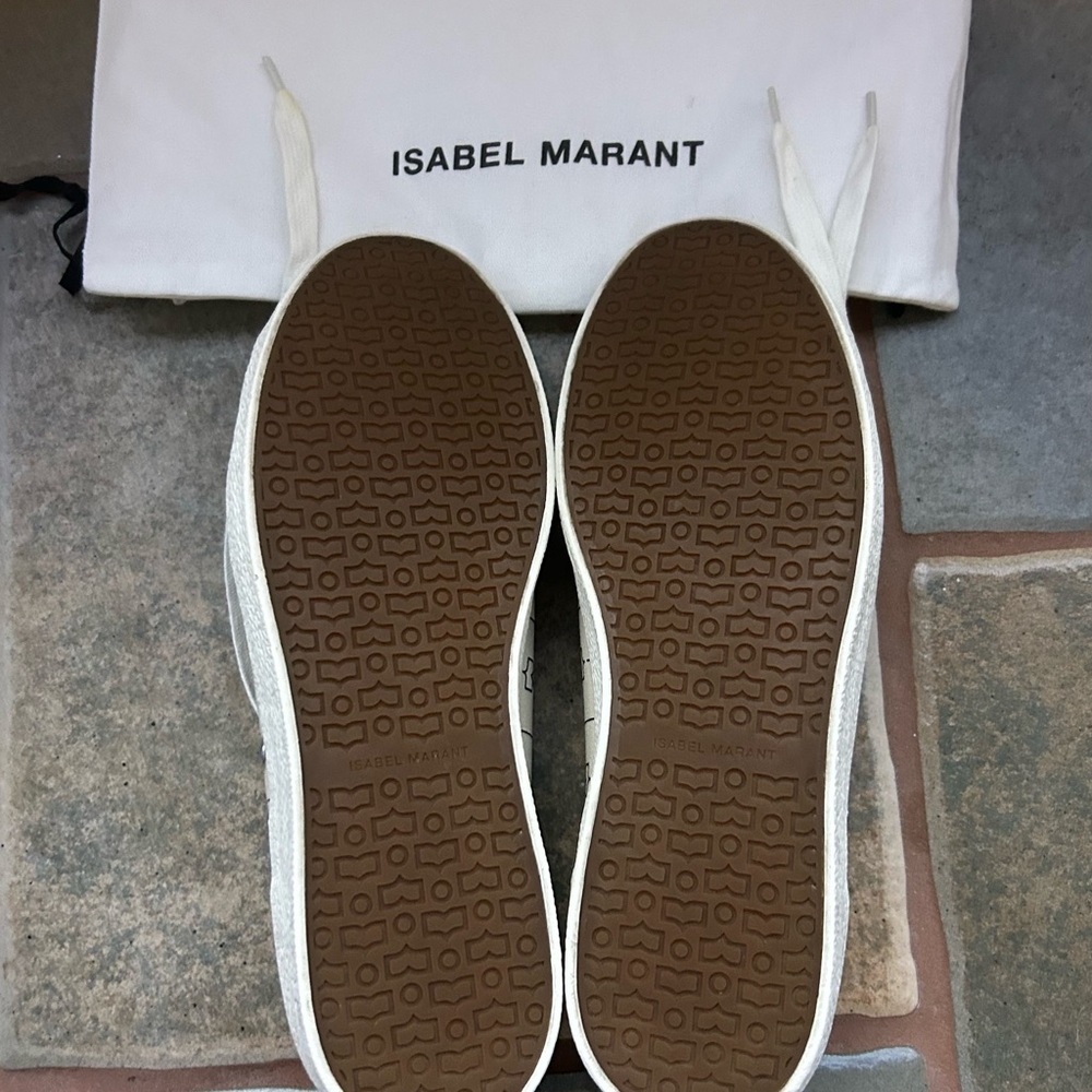 Isabel Marant Off-White Patterned Sneakers - Picture 3 of 3
